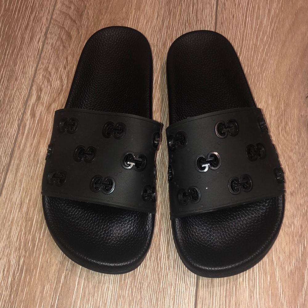 Gucci style black slides DHGATE